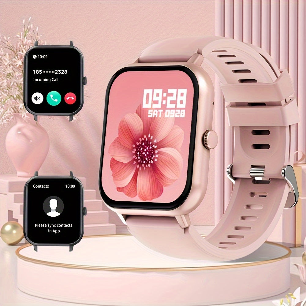 Smart Watch with Wireless Call Answering 1.83-Inch HD Screen Waterproof Fitness Tracker with 123 Sports Modes