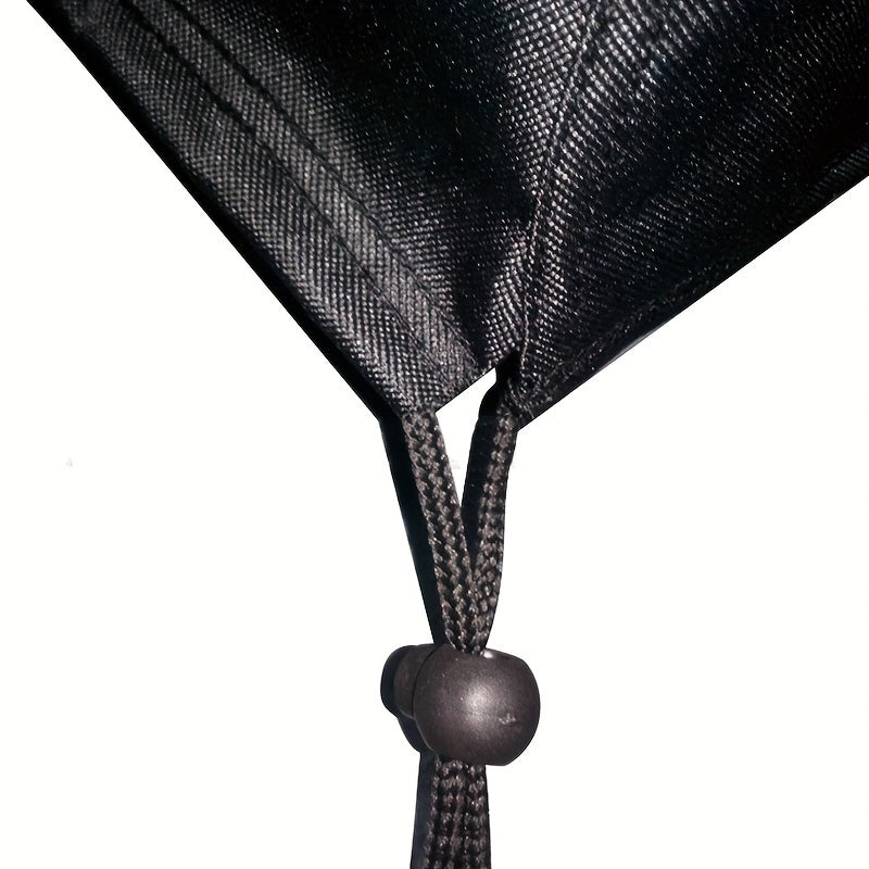 Durable 210D Oxford Cloth Garden Furniture Cover Black Elastic Fasteners Waterproof UV Protection
