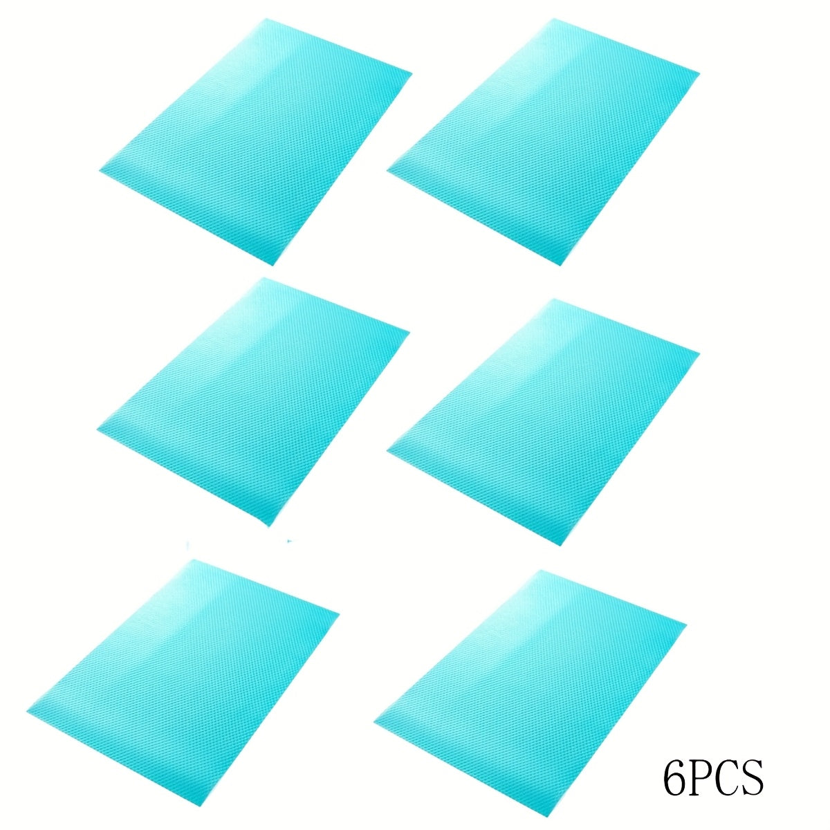 6pcs Silicone Refrigerator Liners Cuttable Waterproof Washable Shelf Mats