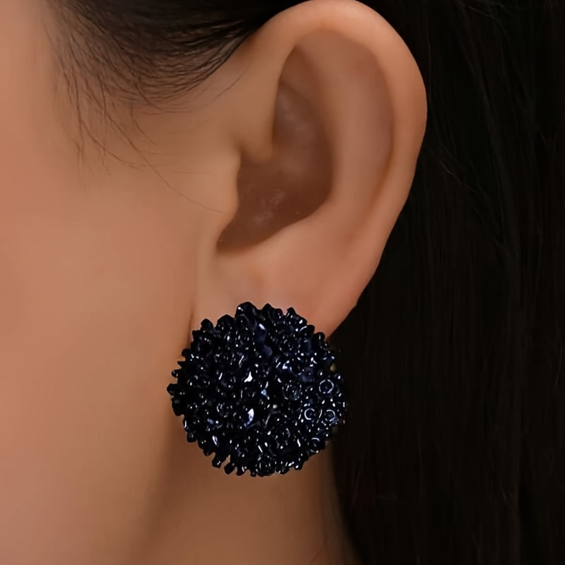 Women's Geometric Round Stud Earrings for Parties Travel Gift Set