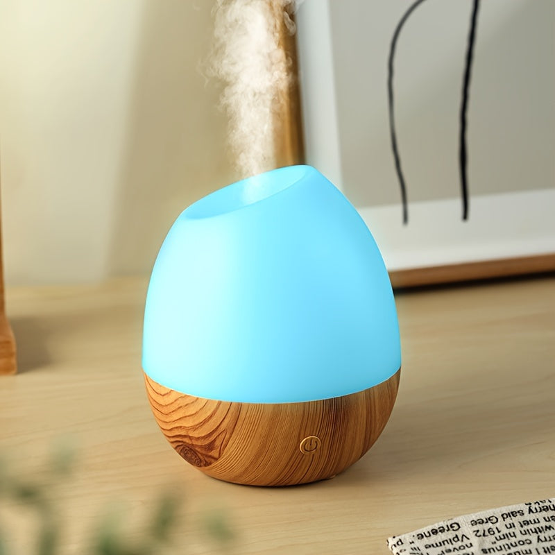 Wood Print Humidifier with Aromatherapy Diffuser for Home Office Travel Relaxation