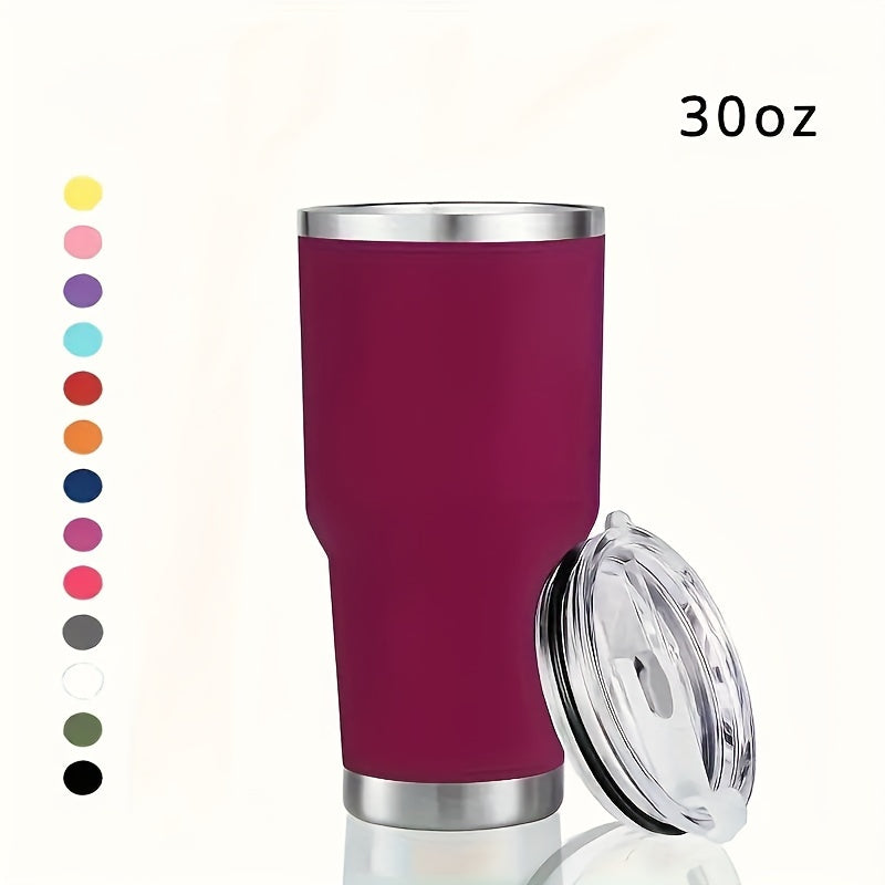 Botella de agua de acero inoxidable de 30oz con doble pared, aislamiento al vacío, a prueba de fugas, libre de BPA para deportes y actividades al aire libre
