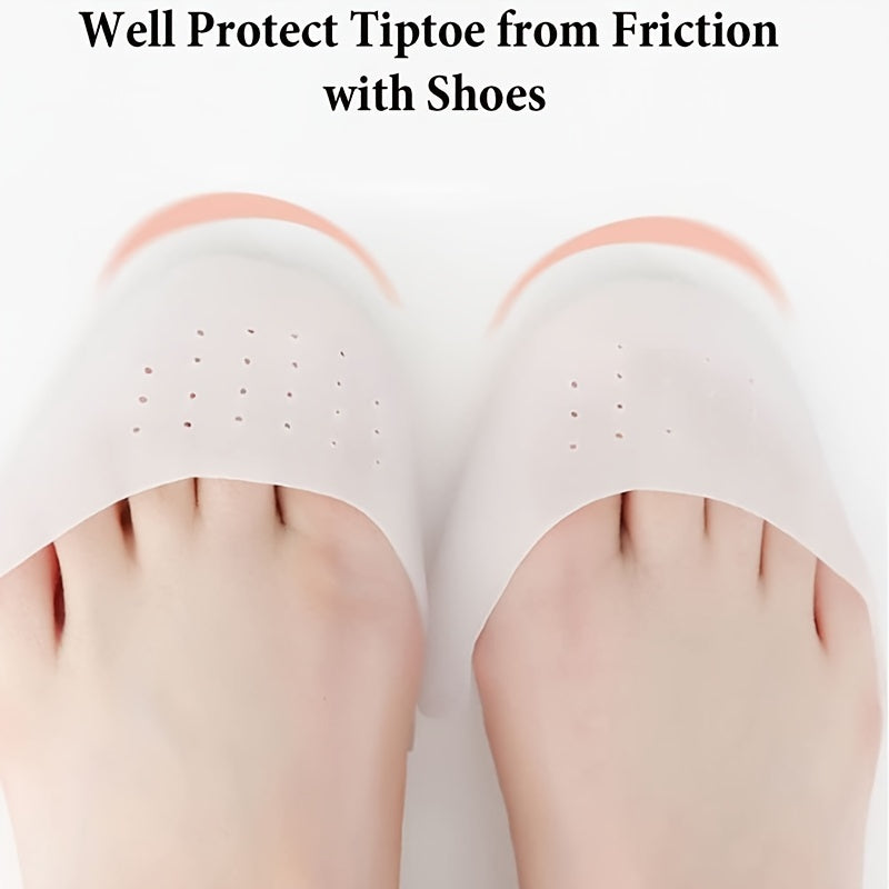 Unisex Silicone Toe Protectors Gel Cushions Reusable Toe Caps