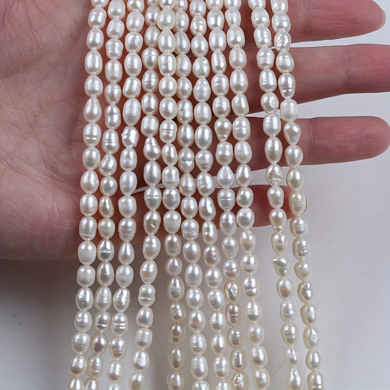Freshwater Pearl Beads 20cm 4.8-5.2mm for Jewelry Making DIY Accessories