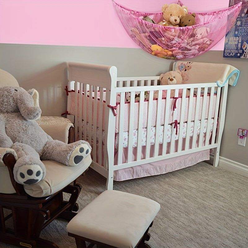 Stuffed Animal Storage Organizer Hangable Net for Playroom or Bedroom