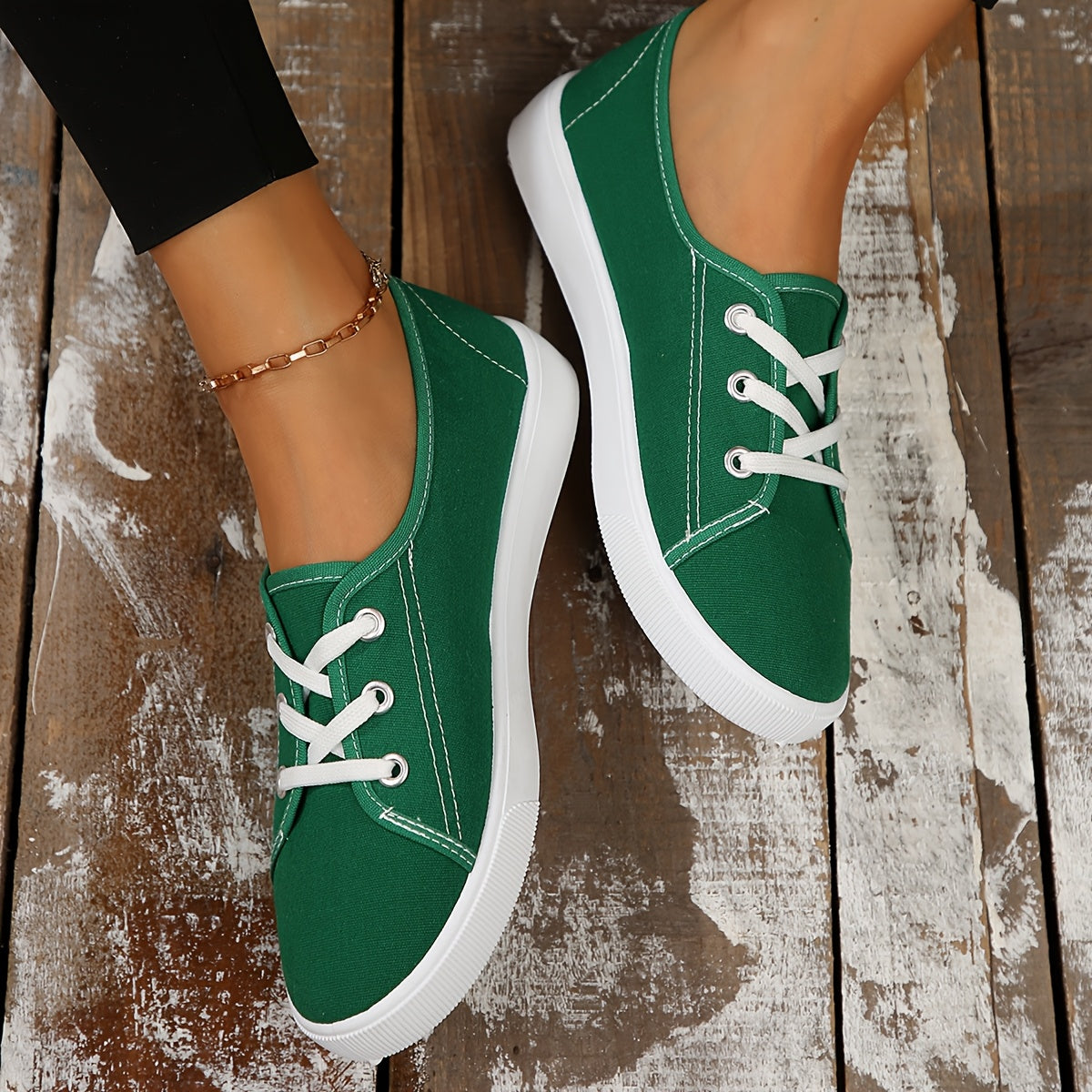 Women's Breathable Casual Sneakers with Rubber Sole, Lightweight, All-Season