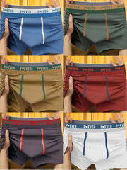 Men's Boxer Shorts Pack of 3 Low-Waisted Breathable Polyester Spandex Knit