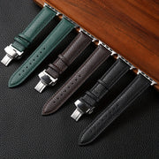 Litchi Pattern Synthetic Leather Watch Band for Apple Watch 38mm 45mm