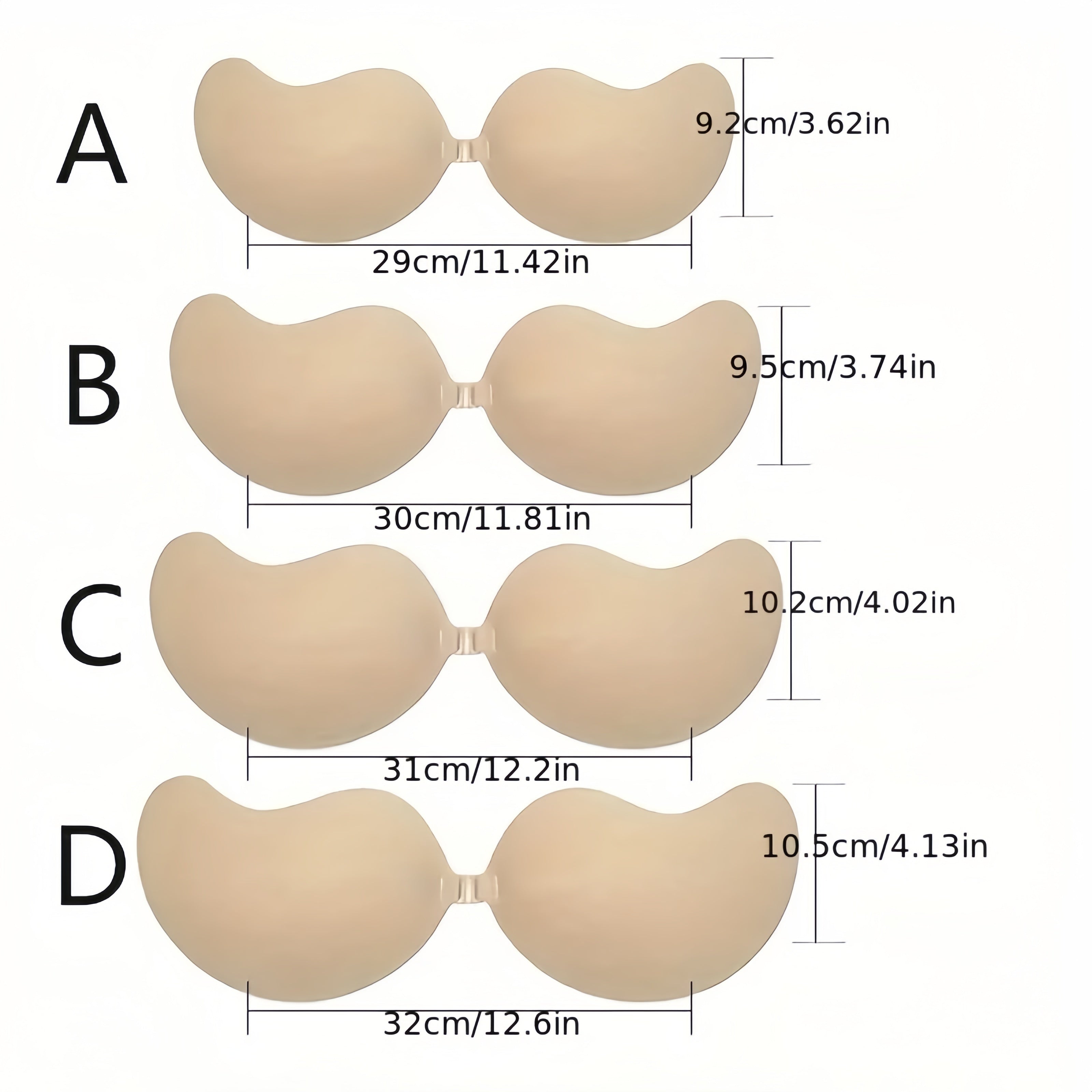 Silicone Nipple Covers Self-Adhesive Invisible Push-Up for Lingerie and Underwear 2 Pieces