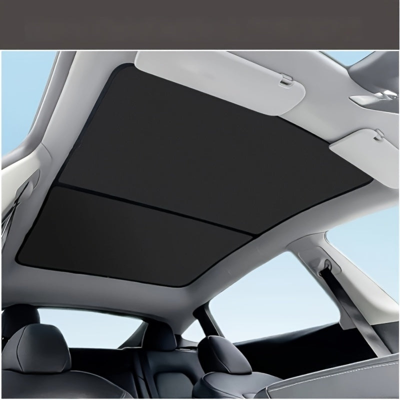 Retractable Glass Sunshade Roof for Model Y UV Heat Insulation