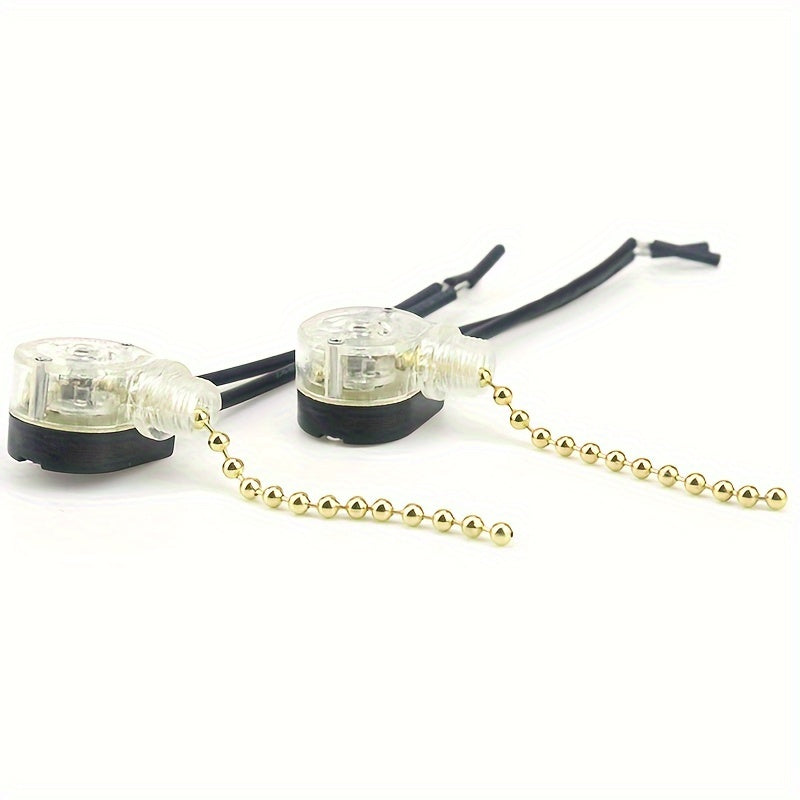 Pull Chain Light Switch for Ceiling Pendant Wall Lamps Battery-Free DIY Home Improvement Kit