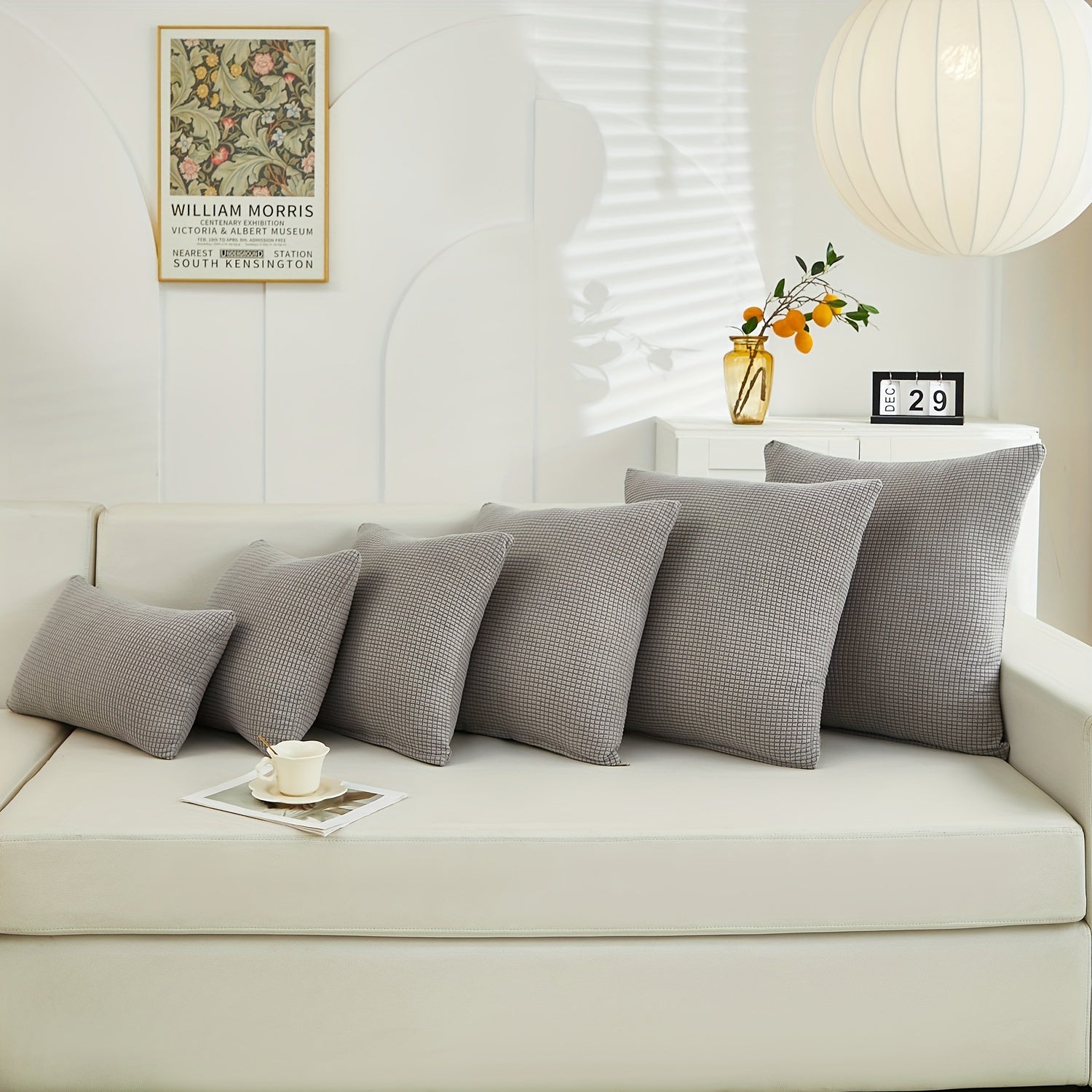 Наволочки из полиэстера и спандекса 45,72x45,72 см с молнией, моются в машине