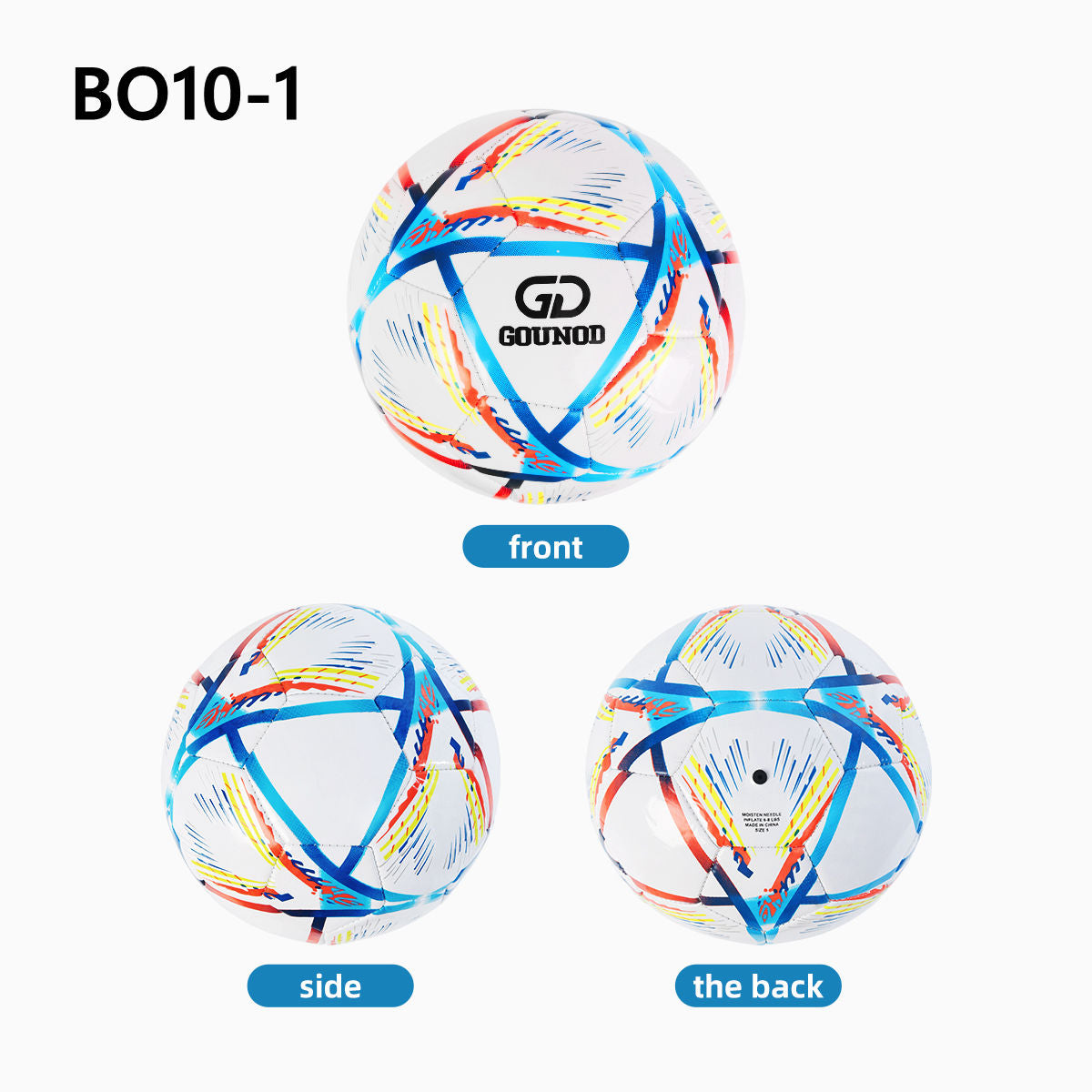 Balón de fútbol de PVC cosido a mano para adultos, para entrenamiento y juego al aire libre