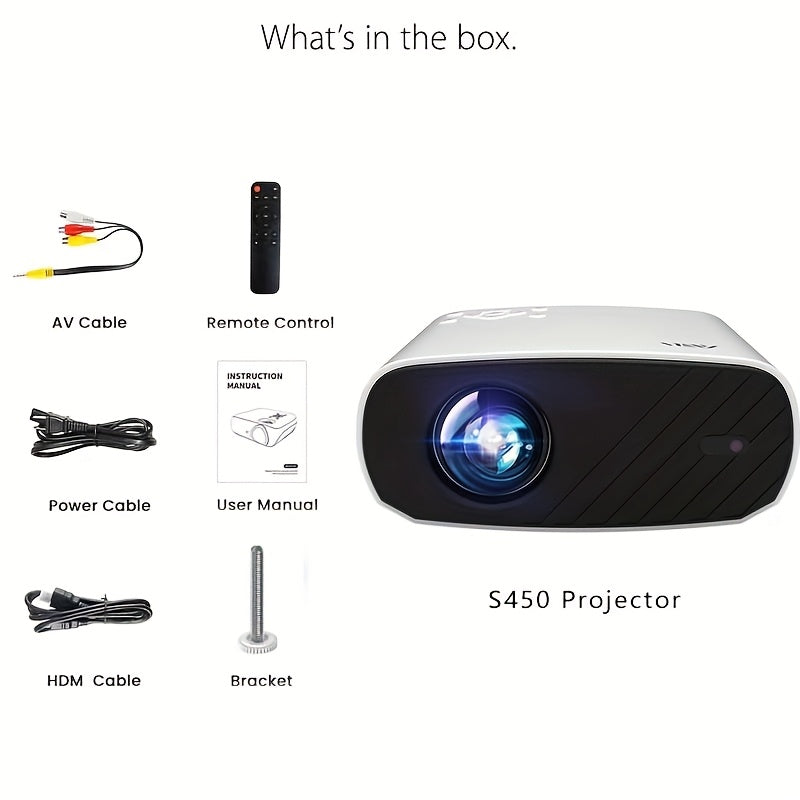 Full HD Portable Projector with WiFi and Electronic Focus for Home Theater