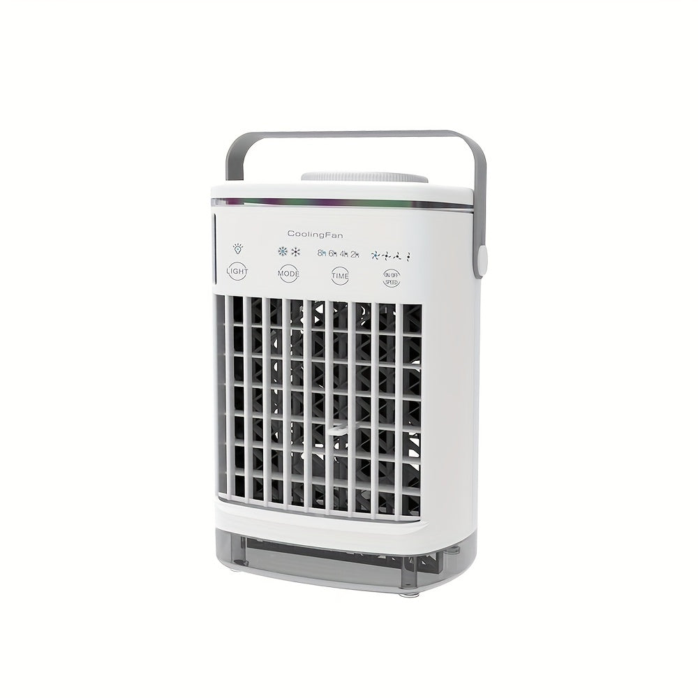 Mini Portable Air Conditioner for Home Office 4-Speed Fan Humidifier