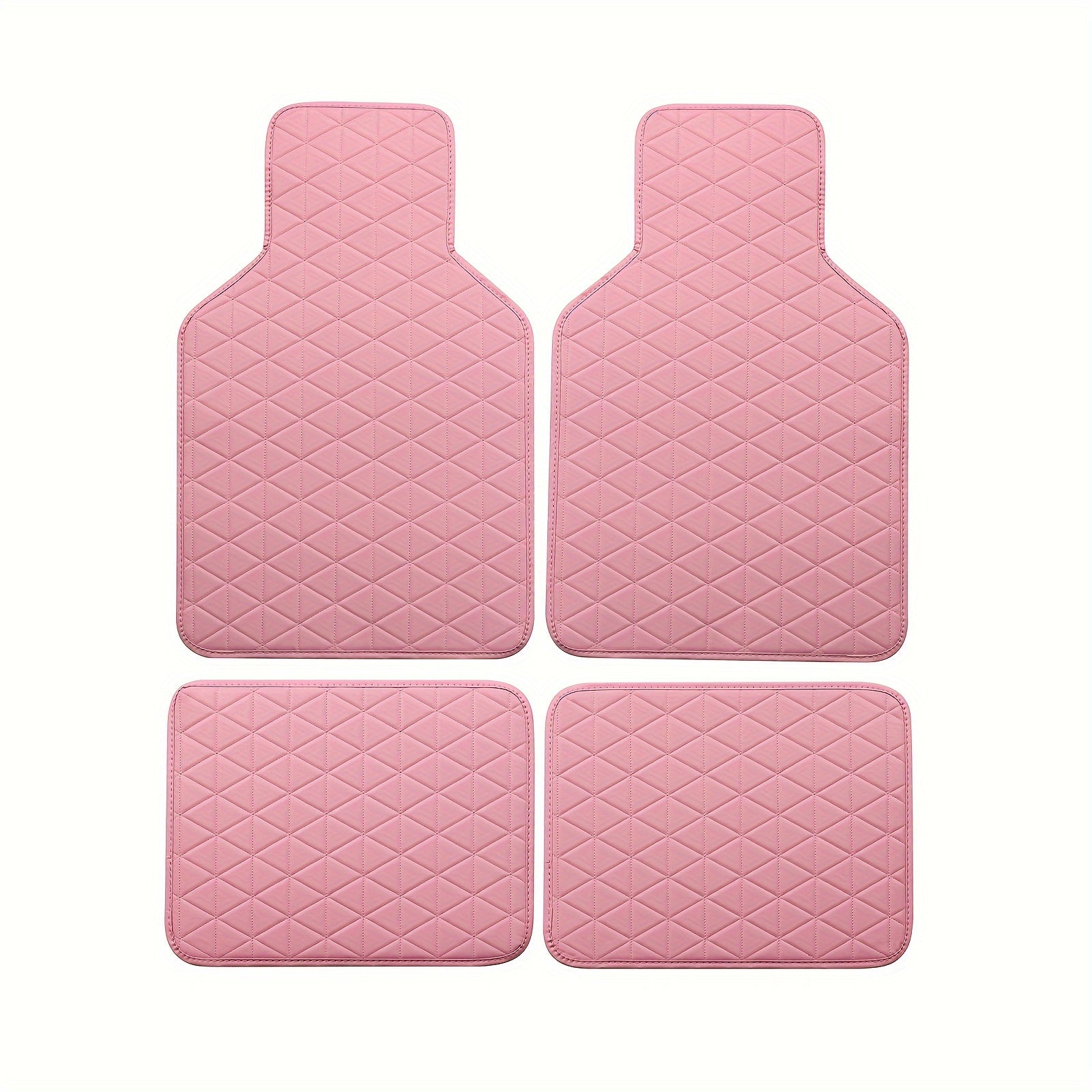 Universal Waterproof PU Leather Car Floor Mats Set for Men and Women