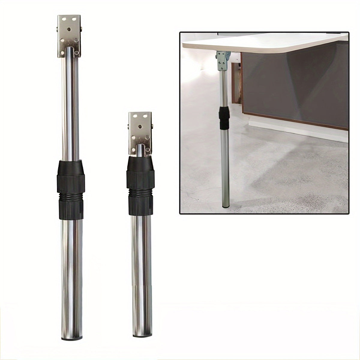 Adjustable Polished Stainless Steel Furniture Legs for Carpeted Floors