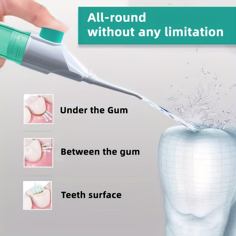 High-Pressure Dental Flosser Portable Manual Teeth Cleaner for Deep Cleaning
