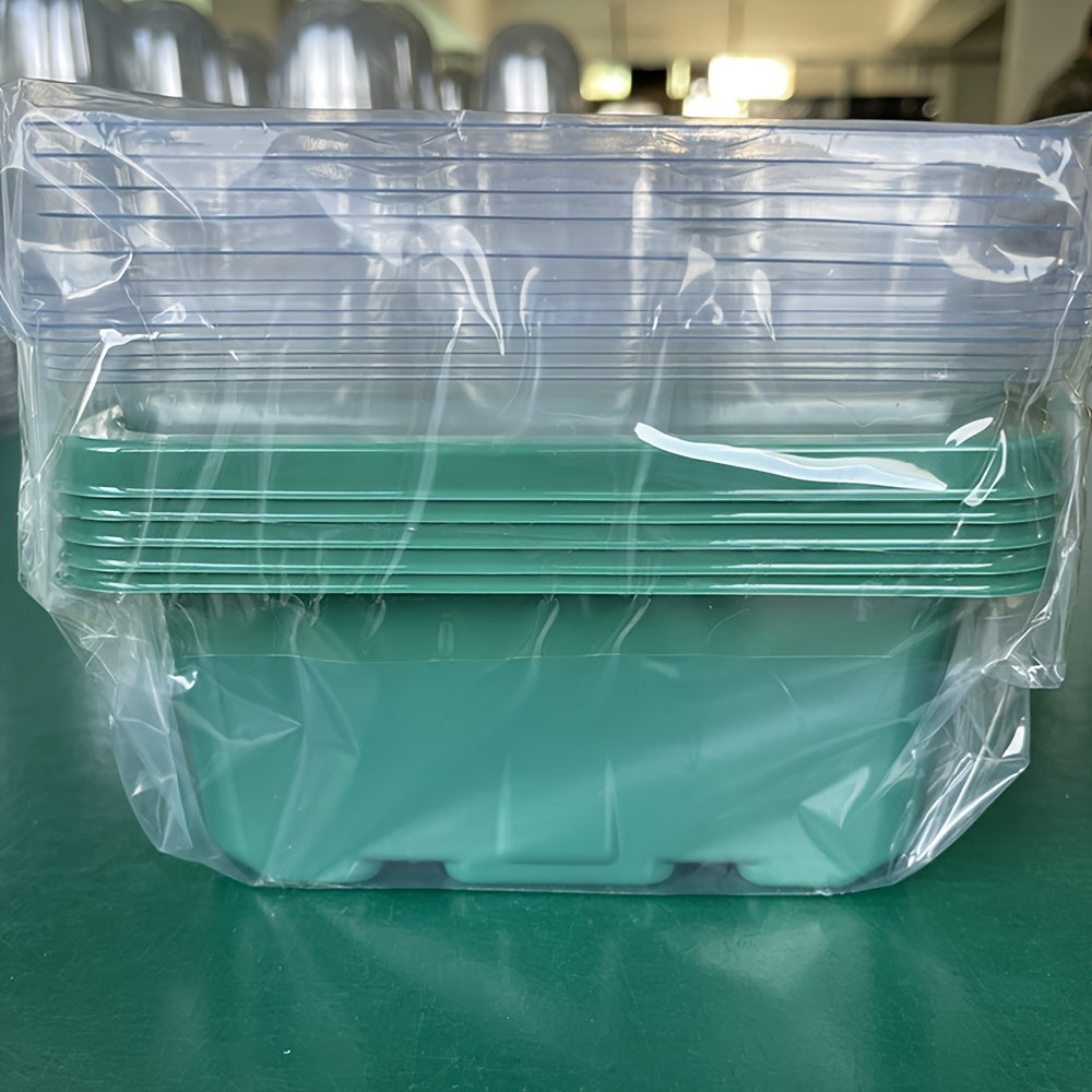 Seed Starter Trays with Elevated Lids 60-Cell Green Adjustable Humidity Vent