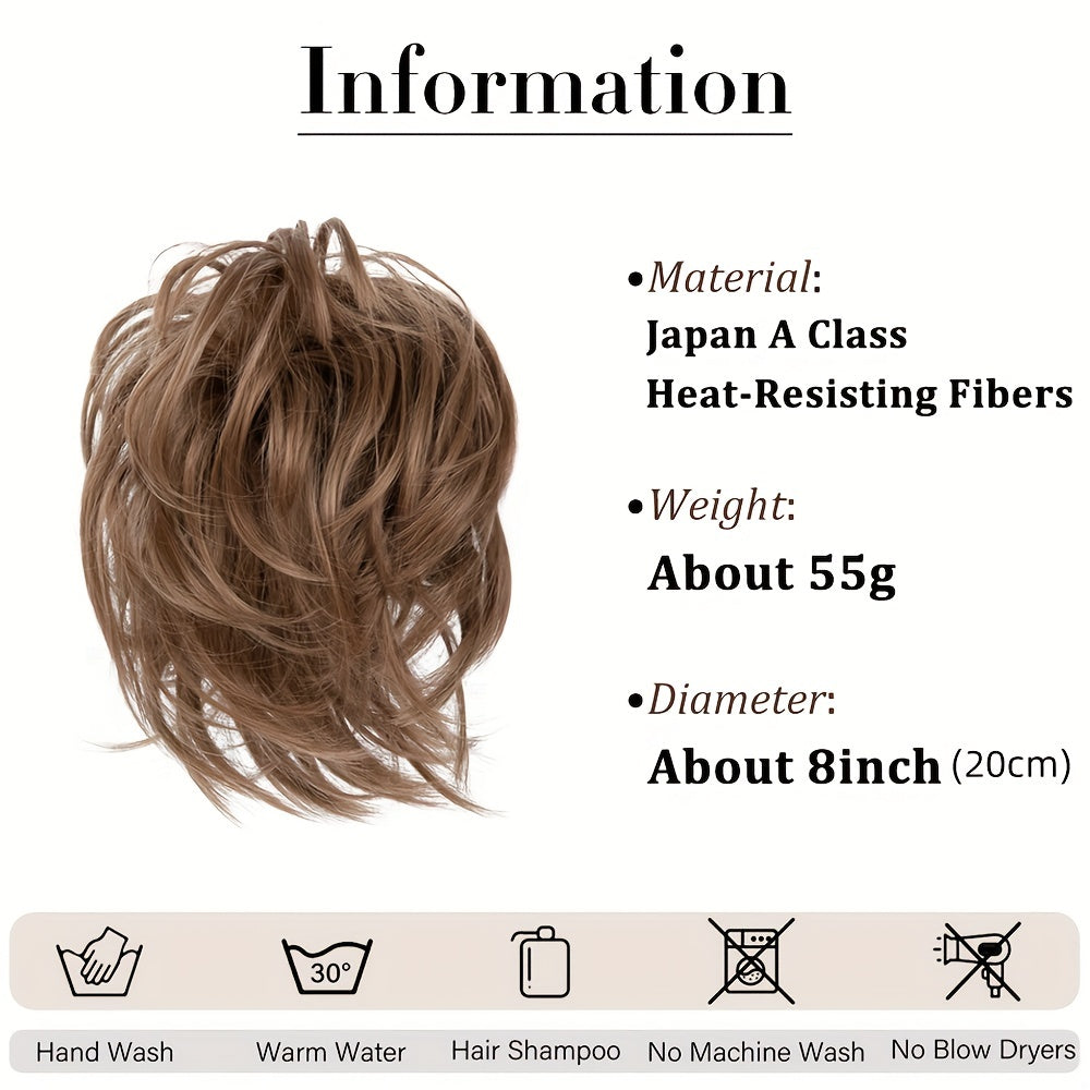 Women's Fluffy Curly Wig Hair Ring Elastic Rubber Band Hair Accessory