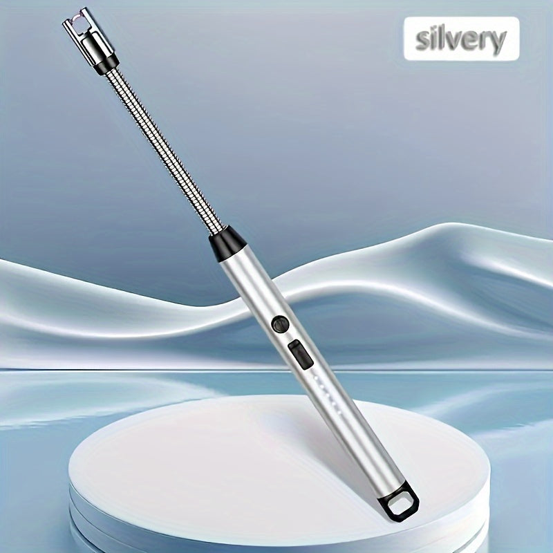 Electric Rechargeable Candle Lighter Windproof Flameless Kitchen BBQ Camping Tool