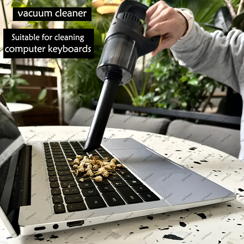 Wireless Handheld Vacuum Cleaner with High-Suction Cyclone, USB Rechargeable, for Home Car Office