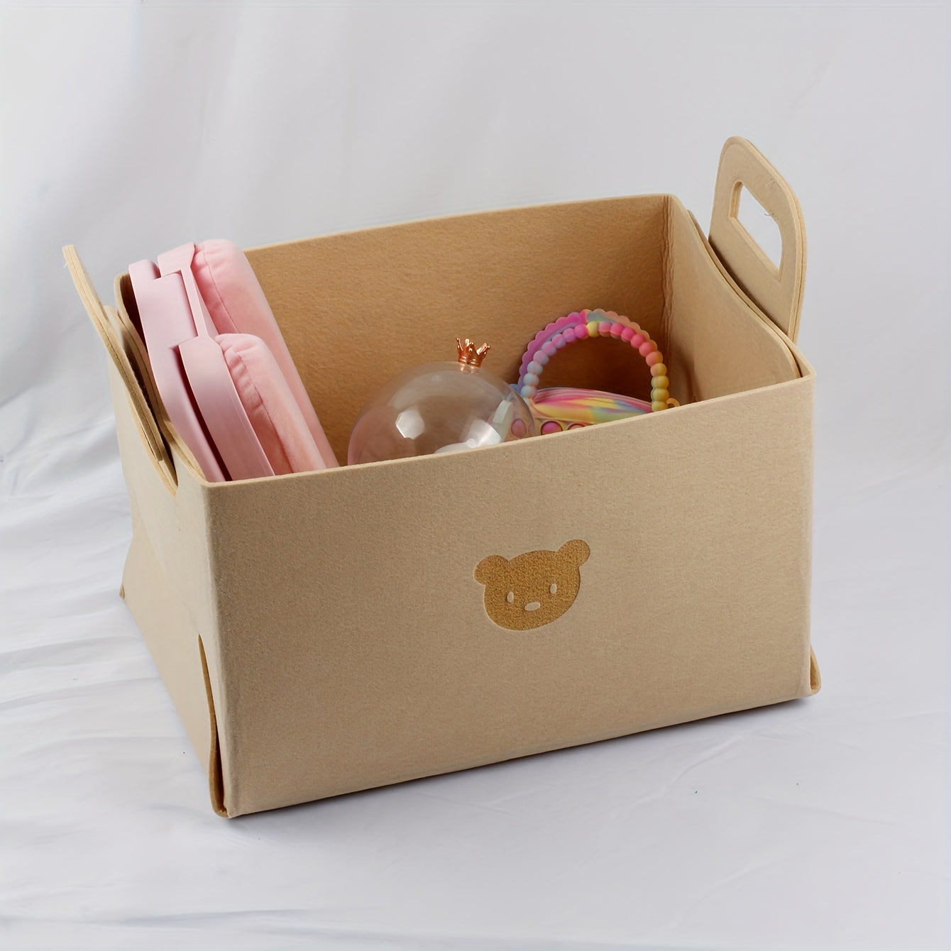 Cartoon Pattern Storage Basket for Toys and Clothes Organizing