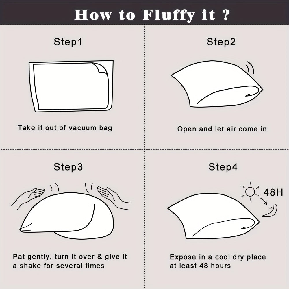 Memory Foam Pillow with Ice Silk Bamboo Cover Adjustable Cooling Washable Quilted Blue White