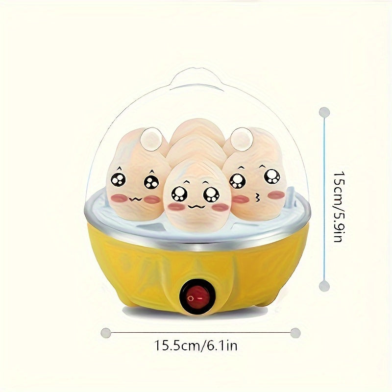 Mini vaporera eléctrica para huevos 220V, de grado alimenticio, compacta y automática