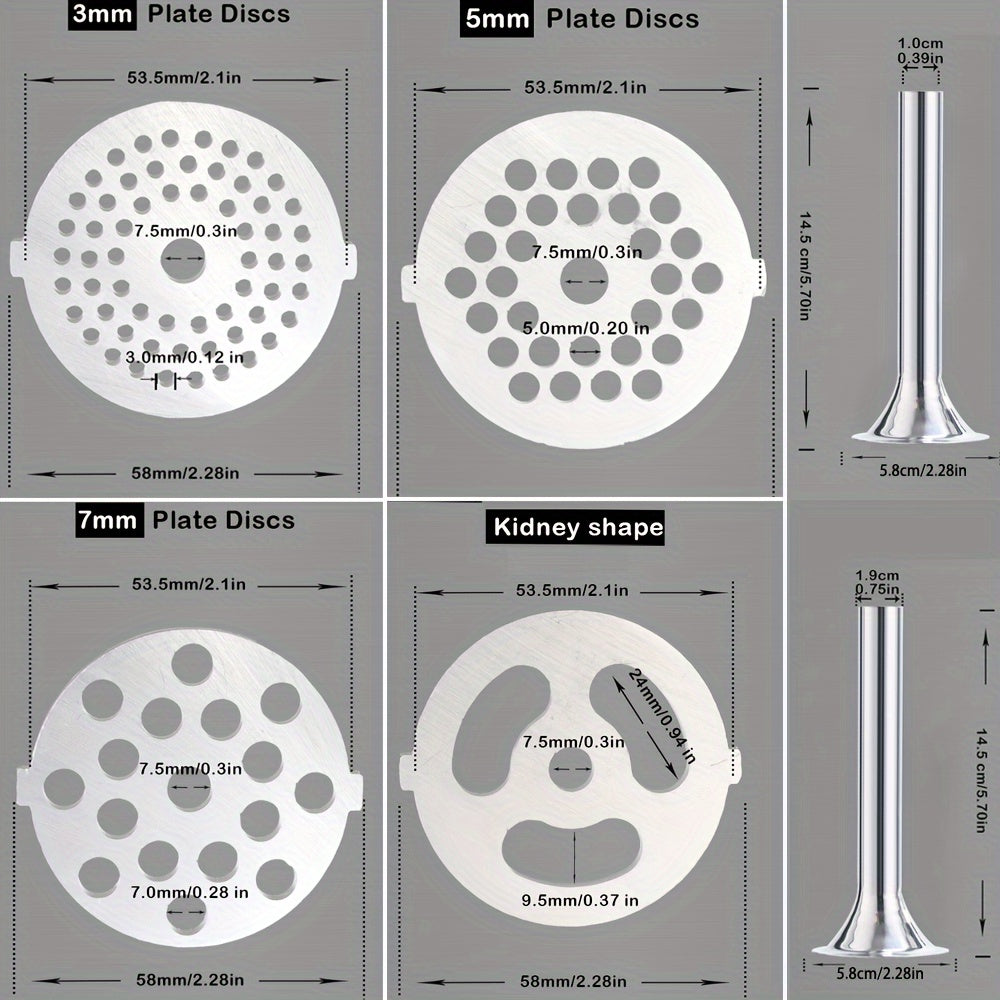 Barcha KitchenAid stend mikserlari bilan mos keladigan go'sht maydalagich qo'shimcha to'plami