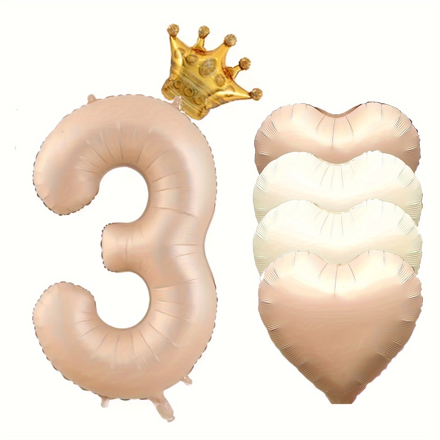 Tug'ilgan kunlari va tadbirlar uchun 6 ta raqamli folga baloni to'plami