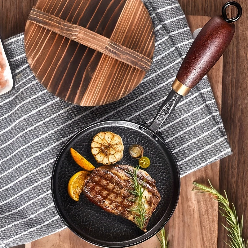 Cast Iron Skillet with Cover Non-Stick Surface for Pancakes and Steaks