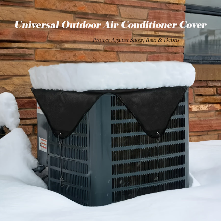 Heavy Duty Waterproof Air Conditioner Cover for Outdoor Central Units with Bungee Cords