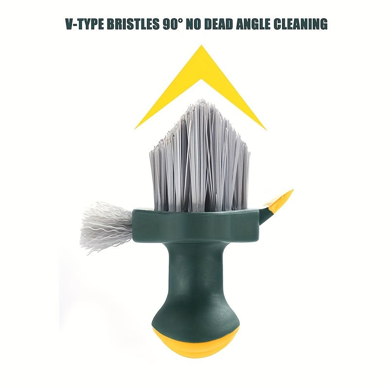 Versatile Scrub Brush for Crevices and Floors, Portable, Medium Firm Bristles
