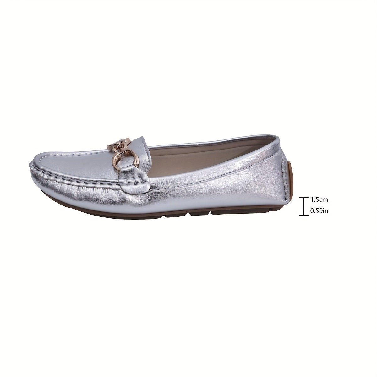 Women's High Gloss Patent Loafers Easy to Clean Durable Stylish