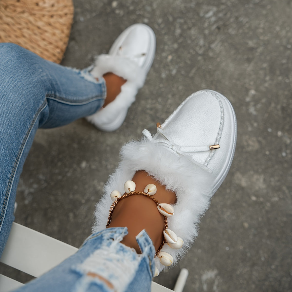 Women's Warm Comfy Slip-On Winter Snow Shoes Thermal Insulated