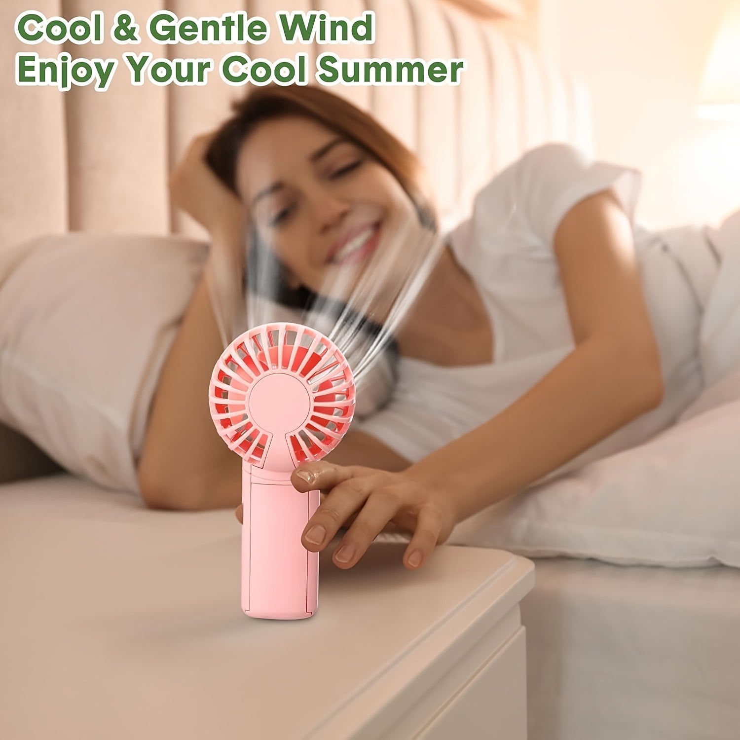 Mini Handheld Portable Fan Battery Operated Personal Face Cooling Indoor Travel