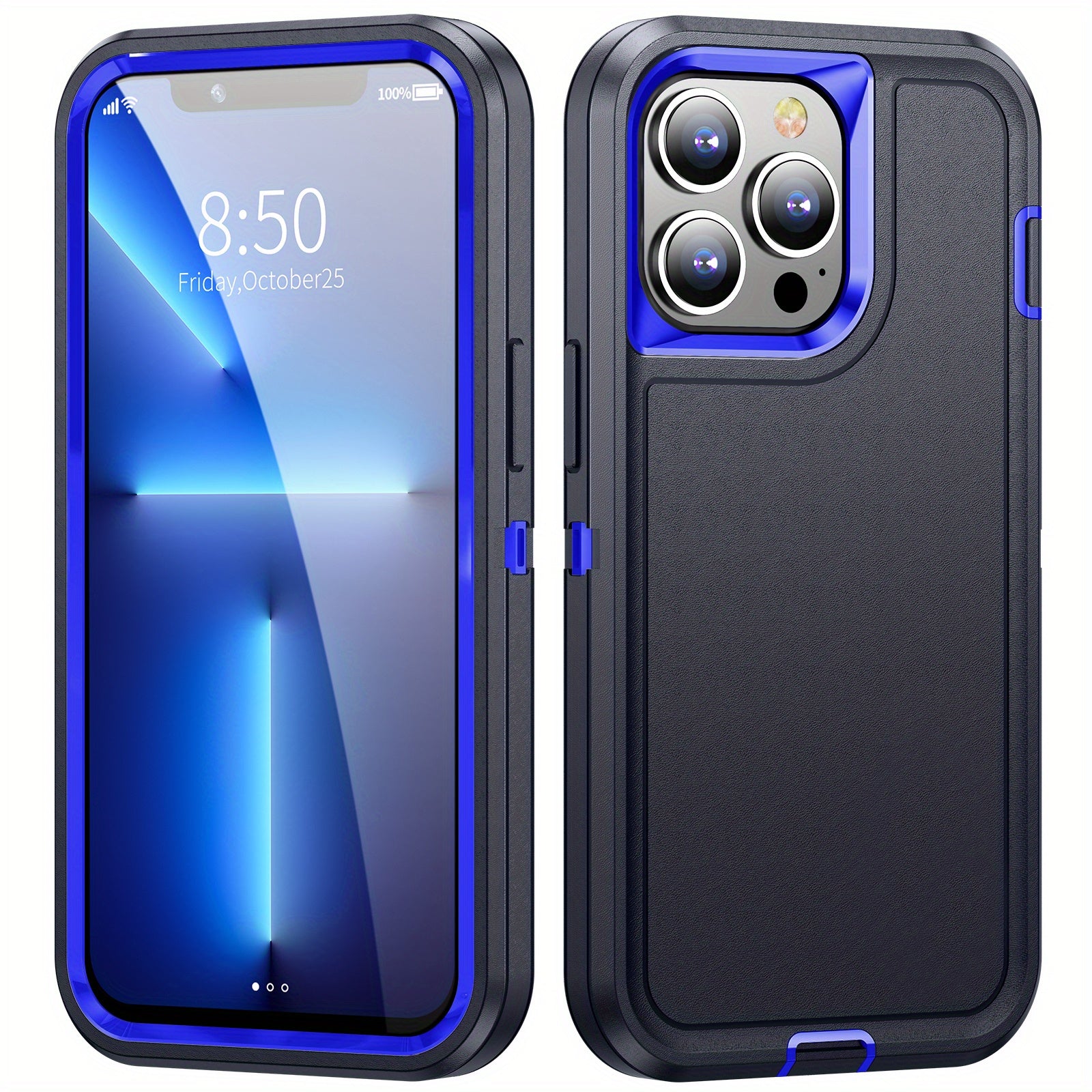 Shockproof TPU PC Phone Case for iPhone 14 13 12 8 with Air Cushion Protection