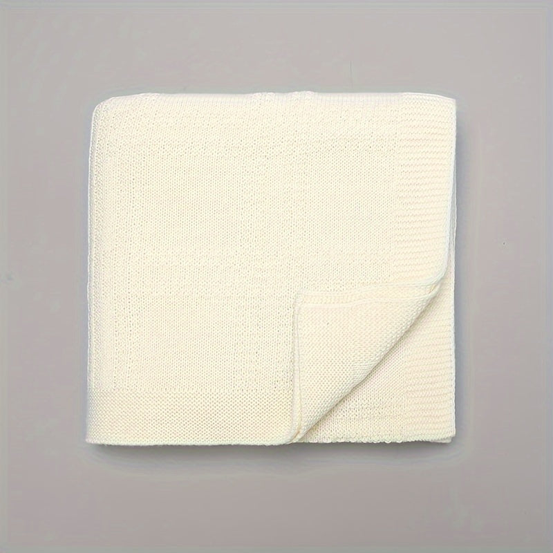 Kids Blanket for Boys and Girls, Soft Solid Color, Light Green, Cream, Pink