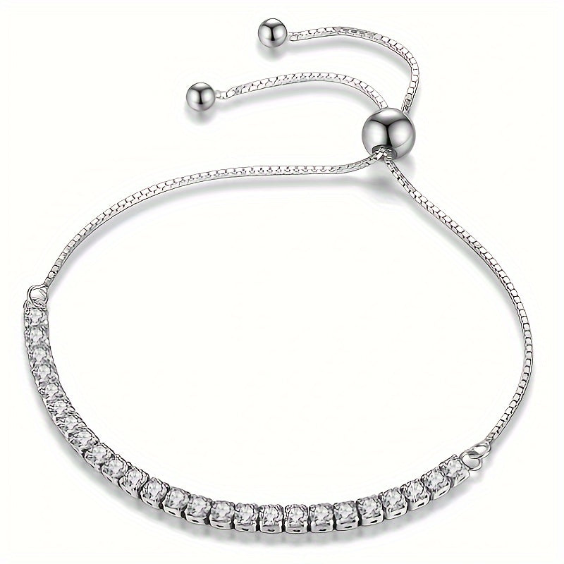 Moissanite Tennis Bracelet for Women 4.4 Carat Sterling Silver Jewelry Gift