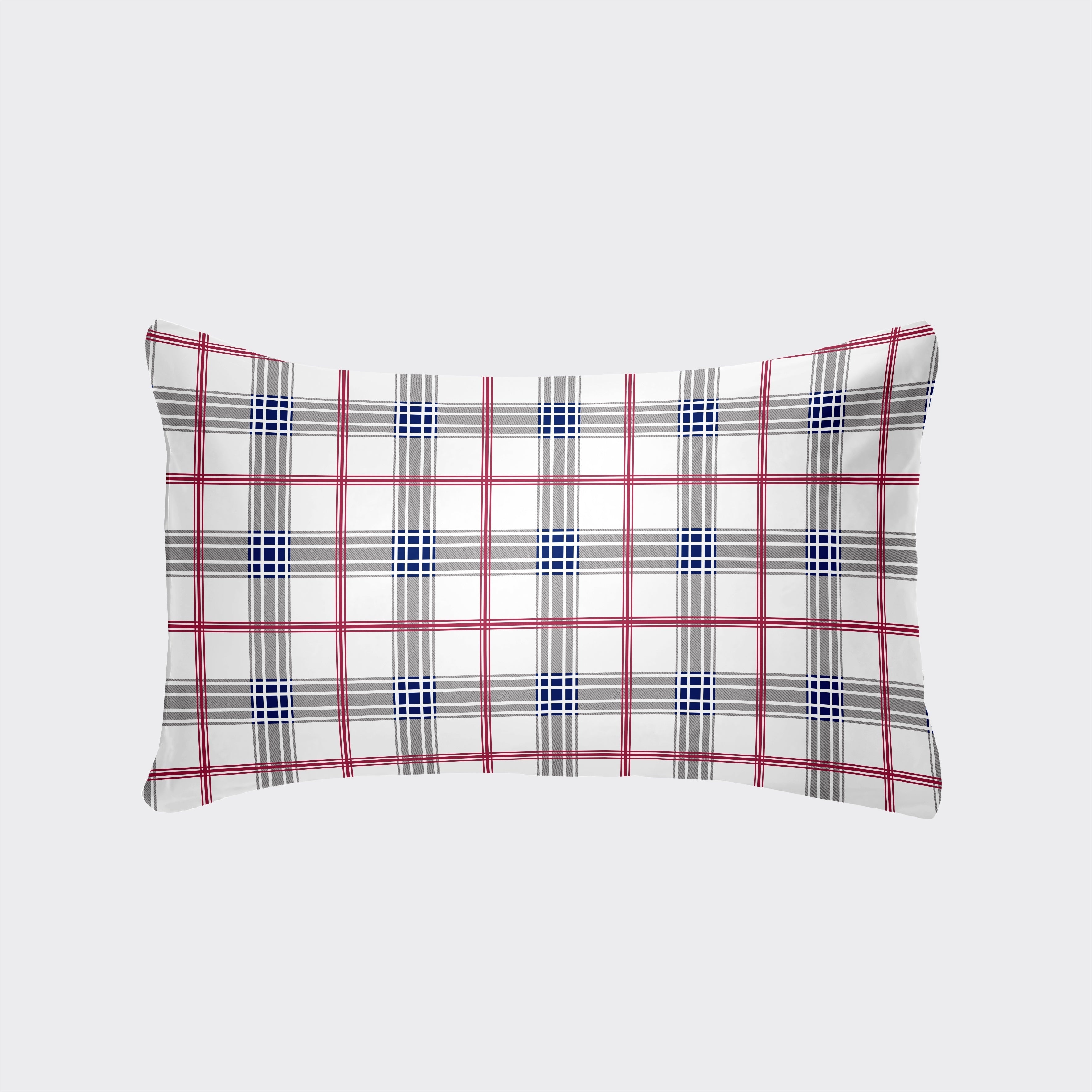Luxurious Envelope Pillowcase Various Sizes White Gray Plaid Red Green Botanicals Leopard Geometric