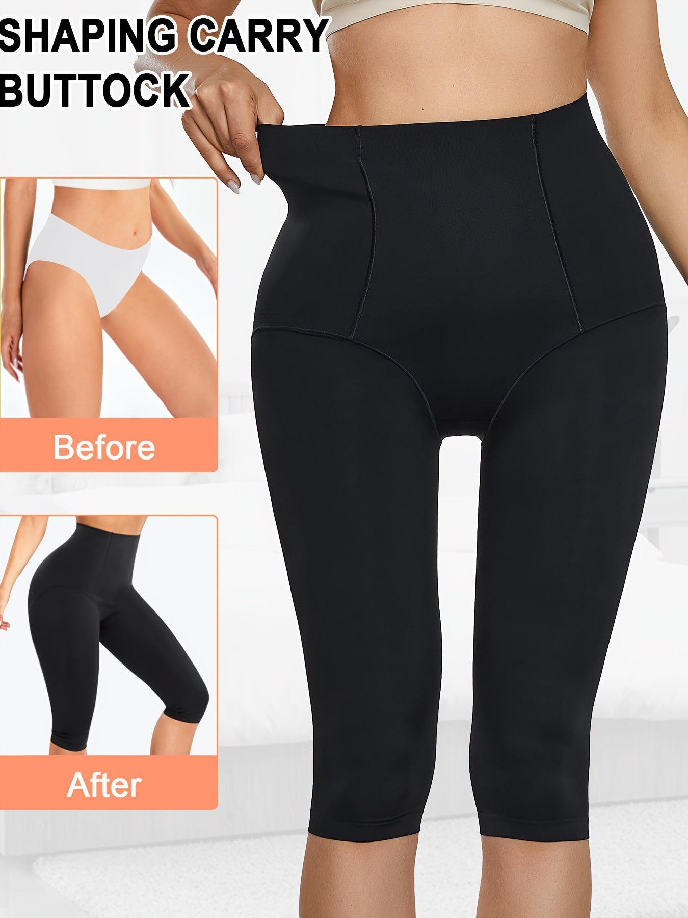 Women’s Seamless Shaping Shorts with Tummy Control and Compression Capri Pants