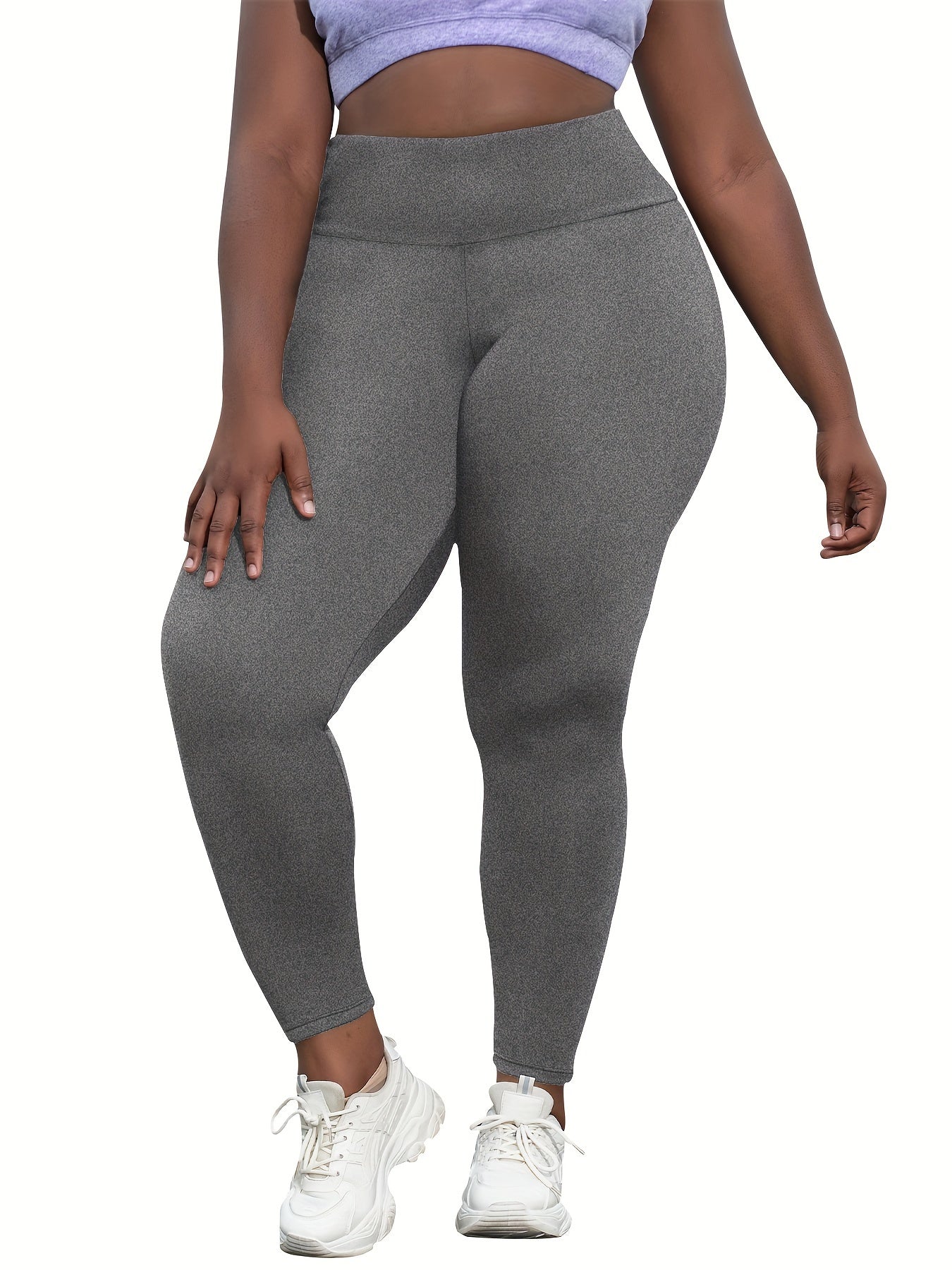 ayollar uchun keng o'lchamli yuqori belli qorin nazoratli legginslar yoga va mashq uchun