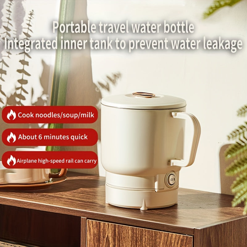 Portable Electric Foldable Kettle Stainless Steel 500ml Travel Hot Water