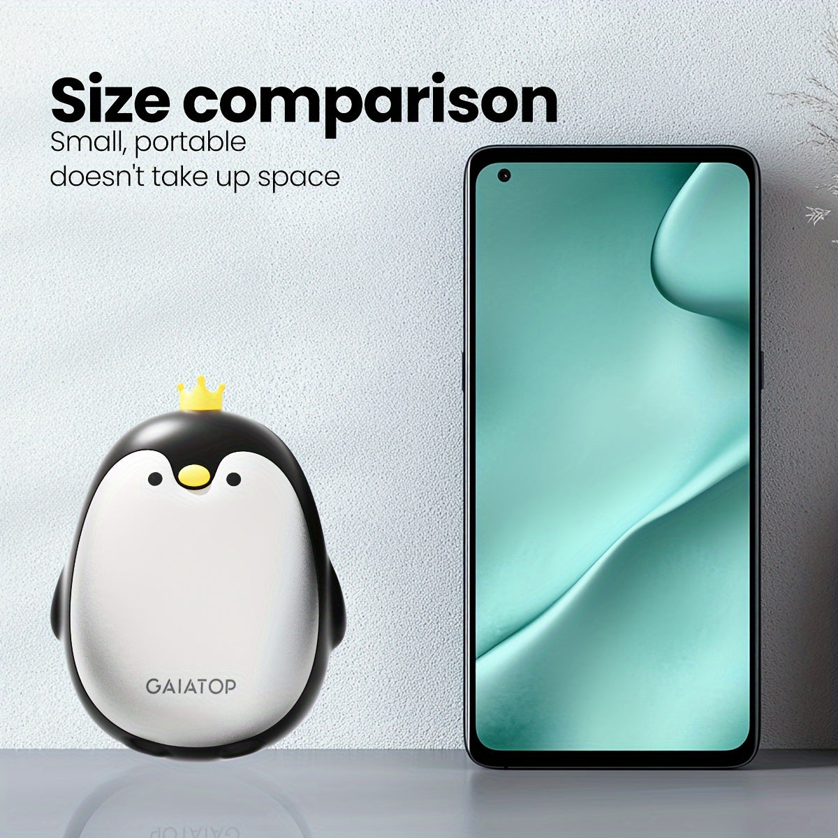 Rechargeable Hand Warmers 2-Pack, Portable Electric Pocket Heaters with 3 Heat Settings