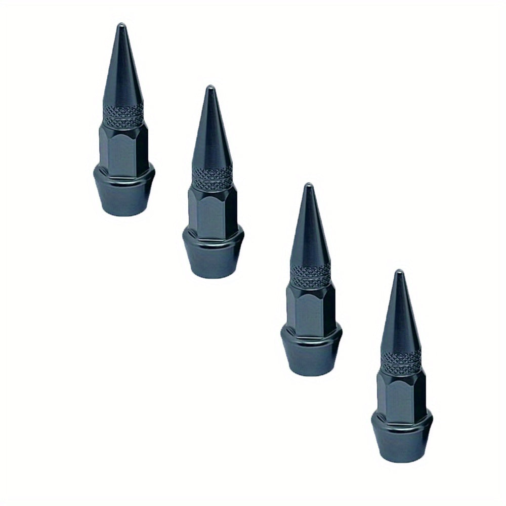 Pack de 4 tapas de polvo para válvula de rueda de aluminio para coches, camiones, bicicletas 45mm