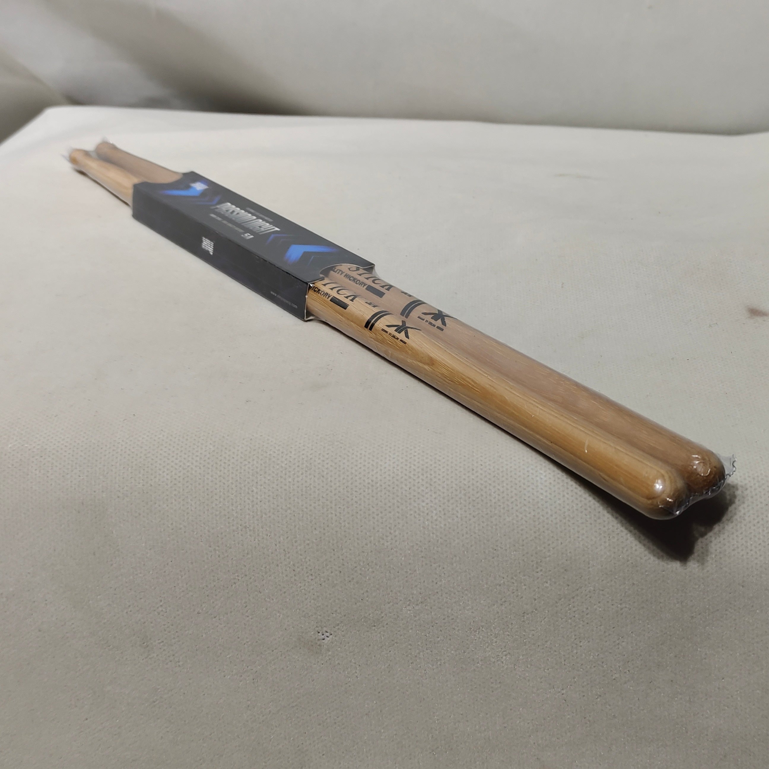 5A Hickory Drumsticks Uncharged Pair Durable Practice Jazz