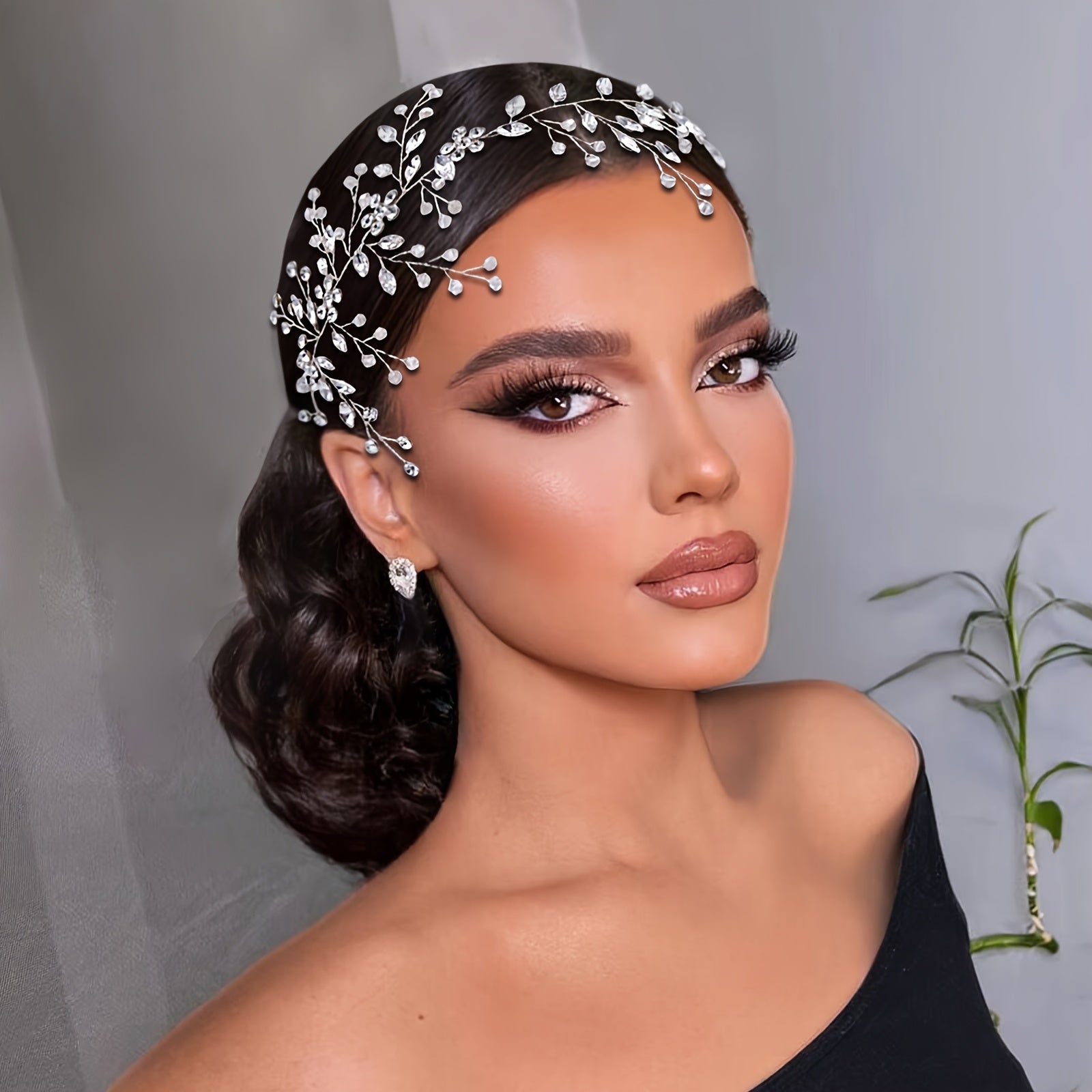 Luxurious Water Drill Bridal Headband for Wedding Hair Accessories