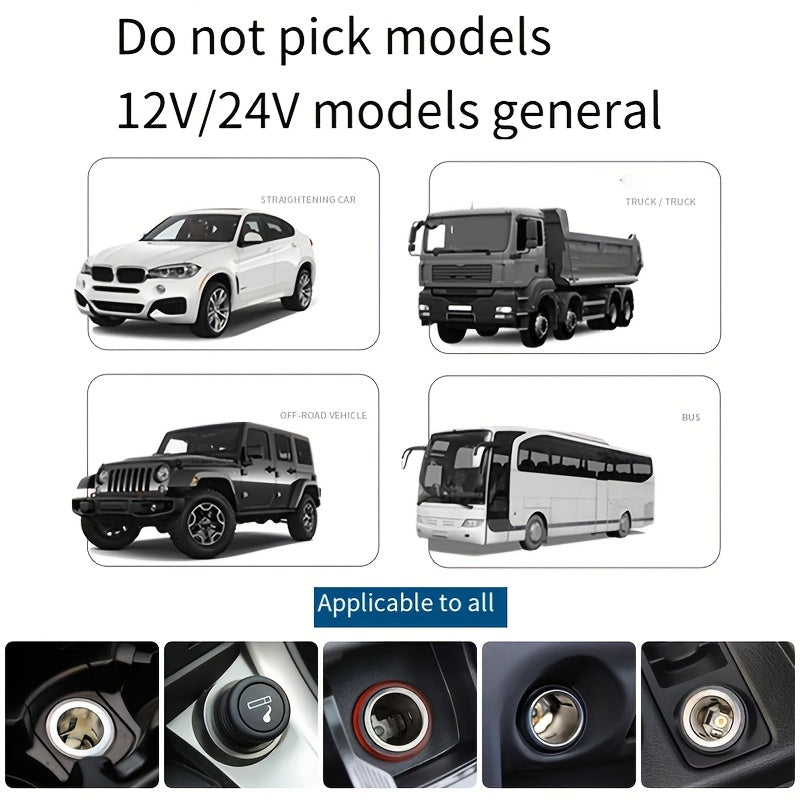 Wireless Car Stereo MP3 Player with EQ, Ambient Lights, Dual USB Fast Charging