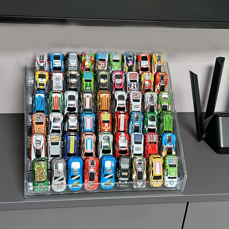 Acrylic Display Rack for Toy Cars and Jewelry Stackable Multi-Layer Organizer